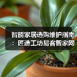 智能家居选购维护指南:匠造工坊易客智家网5大实战方法(图1) 智能家居选购维护指南:匠造工坊易客智家网5大实战方法(图1)